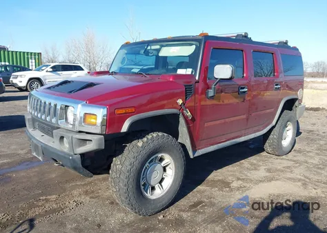 2003 Hummer H2 из США, поврежденный, VIN 5GRGN23U33H145760